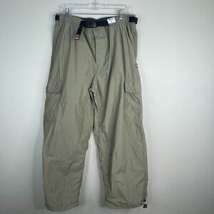Old Navy Cargo Pants NWT Mens Large Khaki Belted Utility Jogger Hiking Outdoor